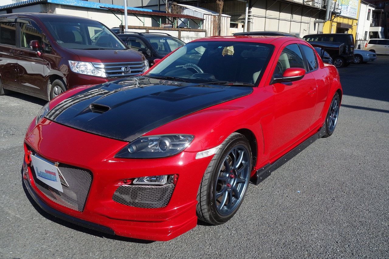 マツダ RX-8 TifariaRacing製フロントGTフェンダ＆RE雨宮製