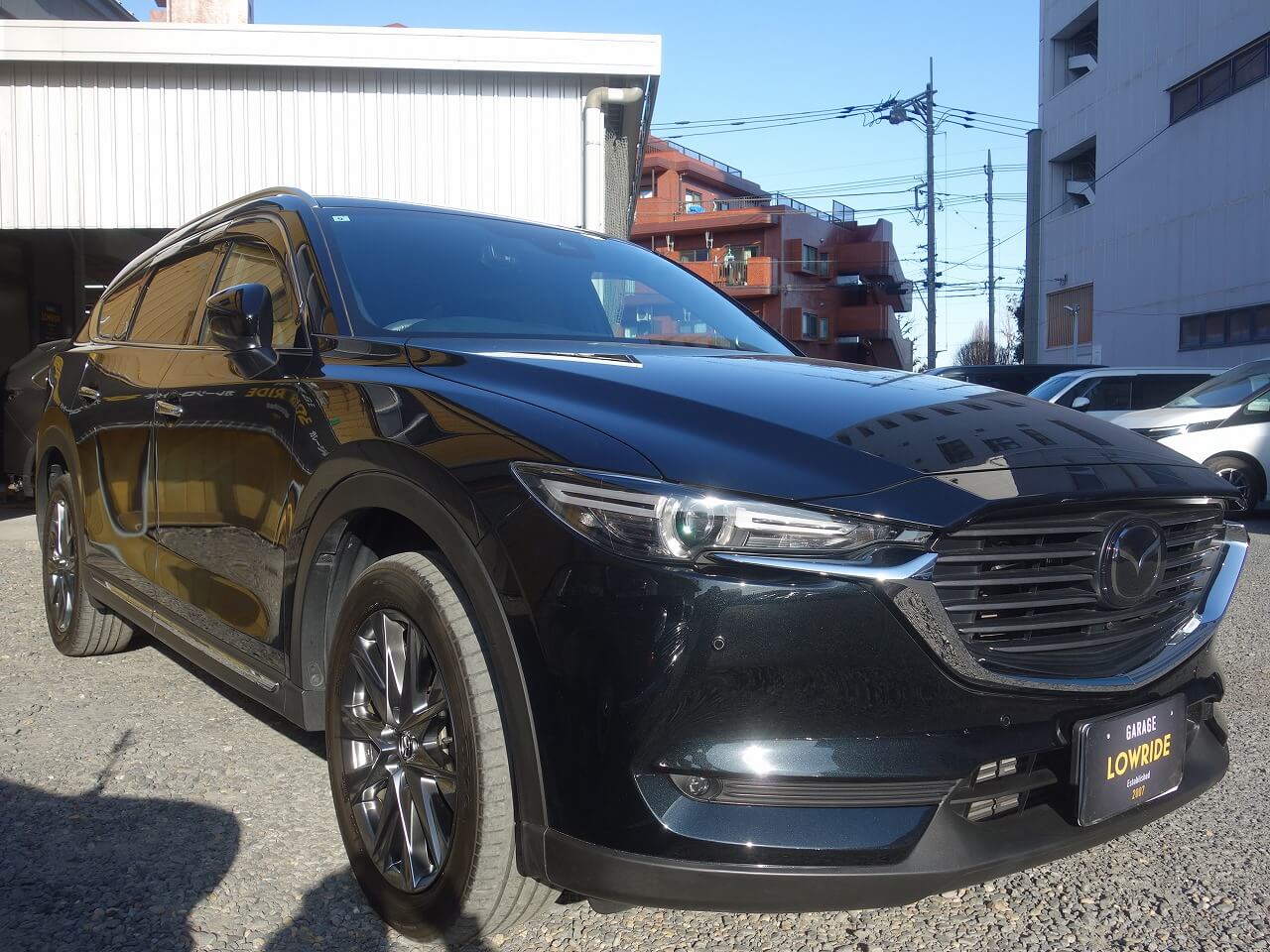 マツダ CX-8 前まわり追突事故 キズ＆へこみ板金・塗装・修理（車両