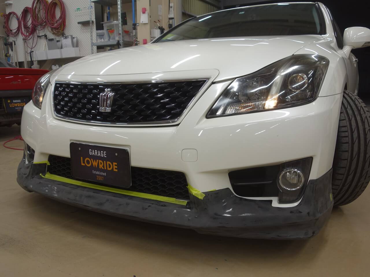 17クラウン フロントハーフスポイラー 楽天市場】【M's】 17 クラウン アスリート ロイヤル JZS17