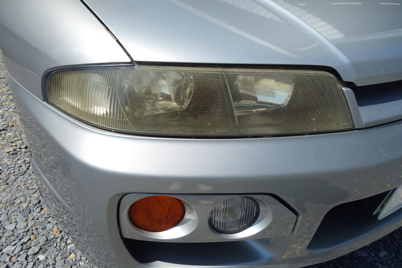 日産 スカイライン33GTS ヘッドライトくもり＆劣化修理・UVカット