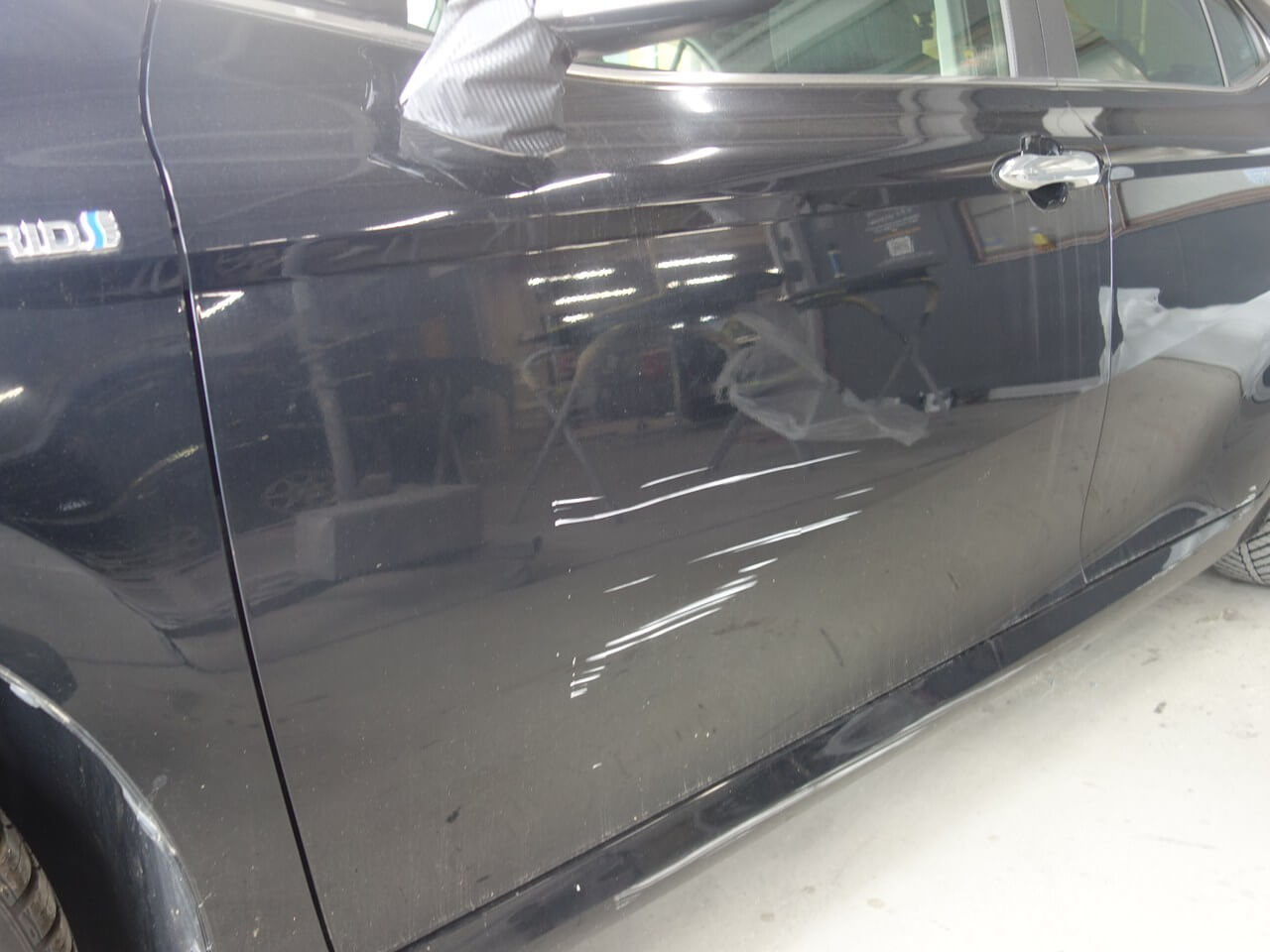 トヨタ カムリ 左側面事故 キズ＆へこみ板金・塗装・修理 東京都武蔵