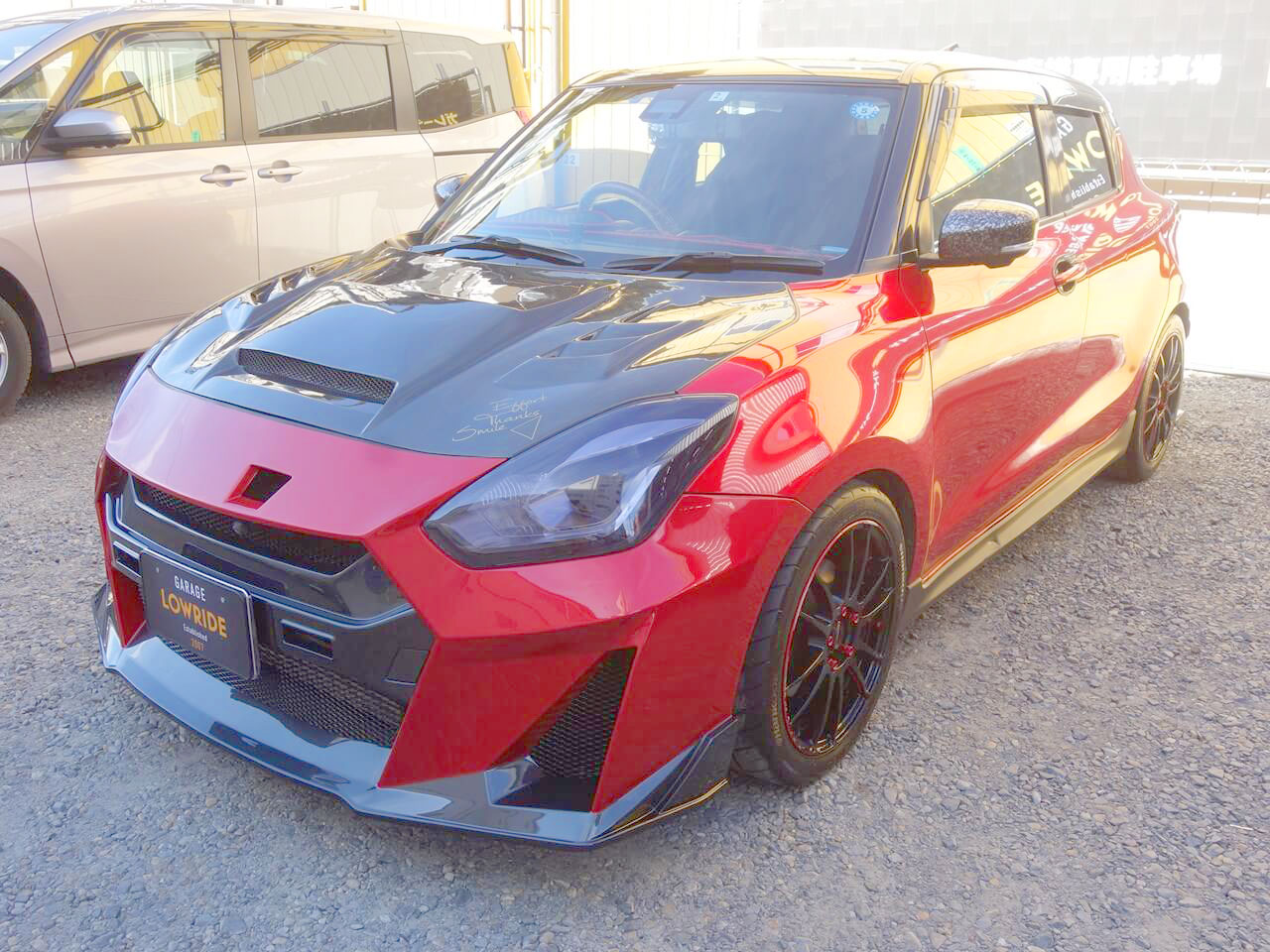 スズキ スイフトスポーツ リザルトジャパン製フロントバンパ塗装