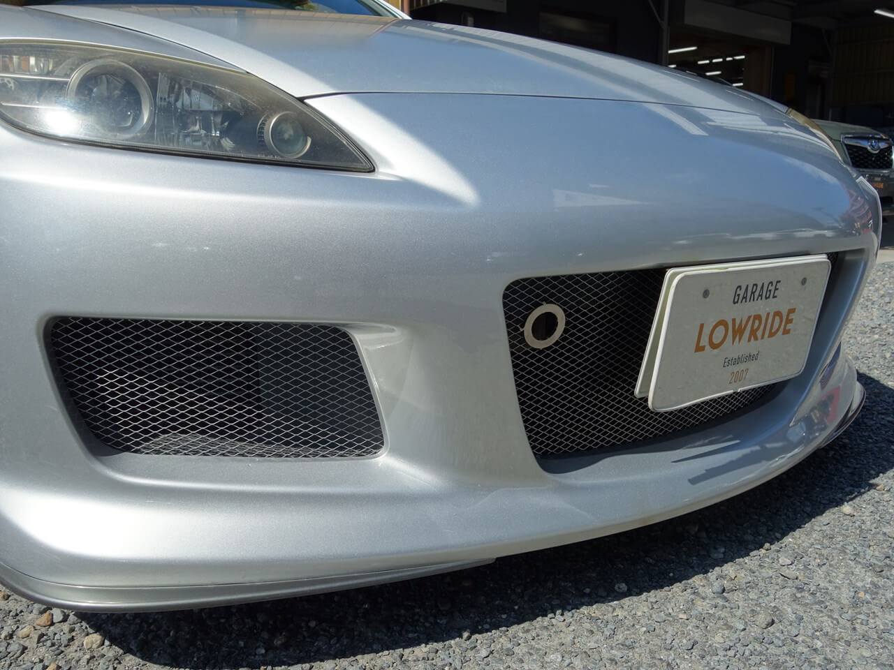 マツダ RX-8 持ち込み品フロントバンパメッシュ取りかえ 神奈川県より