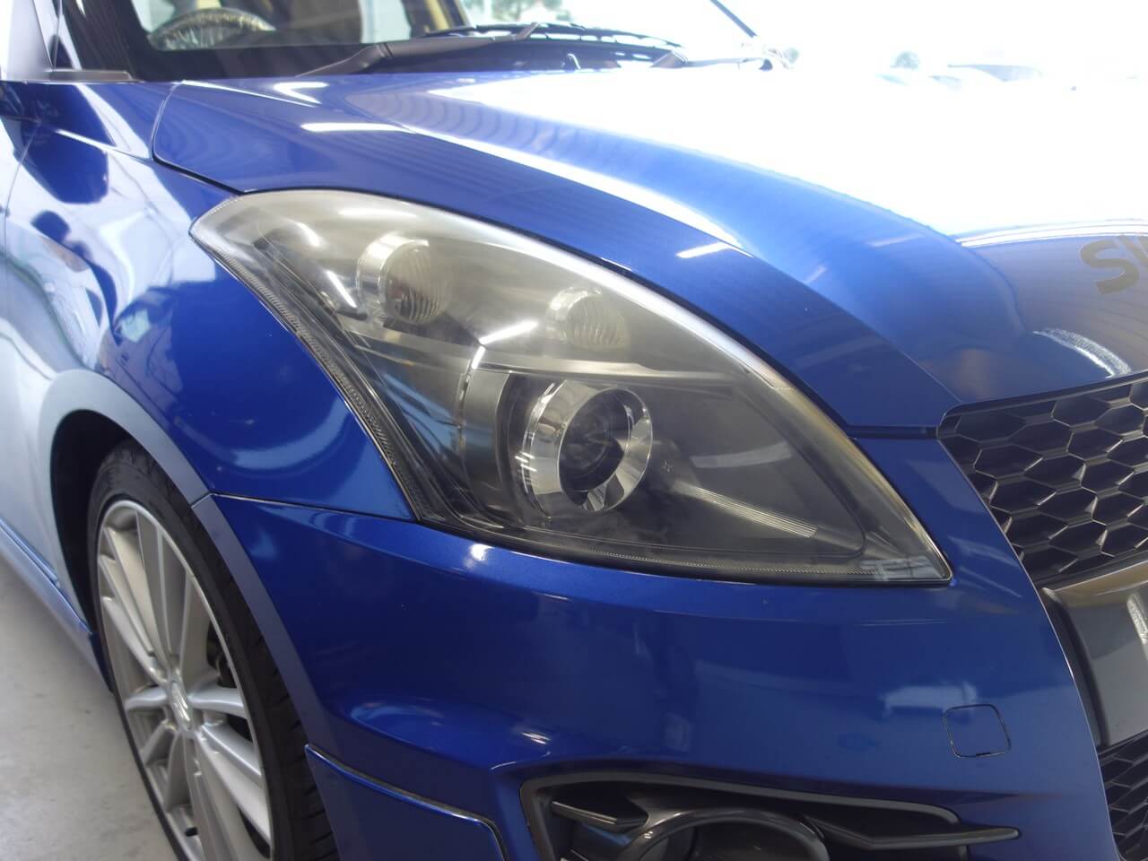 スズキ スイフトスポーツ ヘッドライトくもり＆劣化修理・UVカット